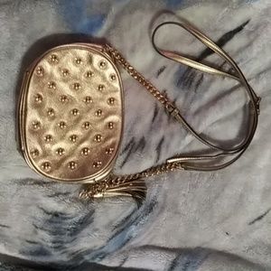 Gold Micheal Kors purse